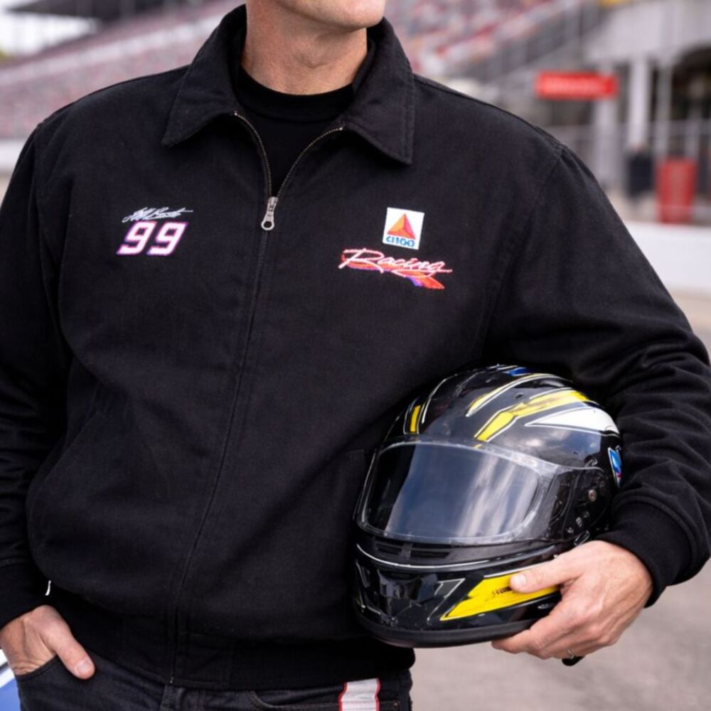 Vintage Jeff Burton #99 Citgo Racing Jacket Nemesis Sportswear XL Nascar Black